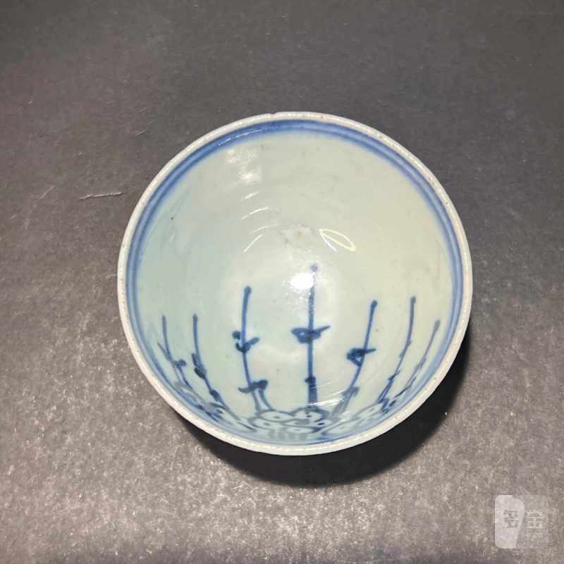 清 青花梅花纹杯 - 图5